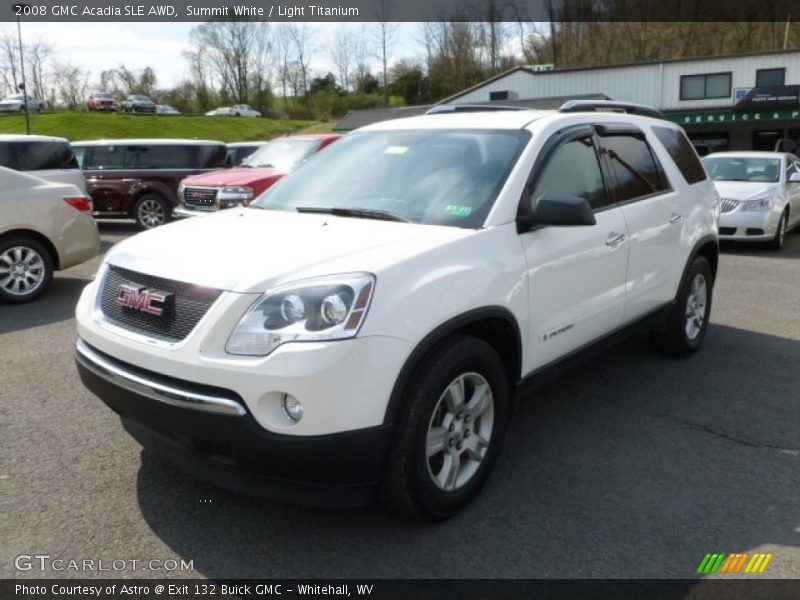 Summit White / Light Titanium 2008 GMC Acadia SLE AWD