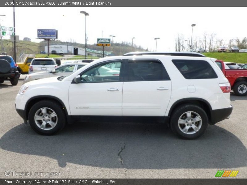Summit White / Light Titanium 2008 GMC Acadia SLE AWD