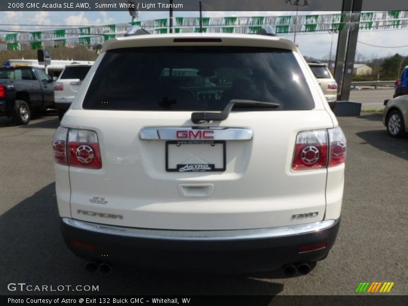 Summit White / Light Titanium 2008 GMC Acadia SLE AWD