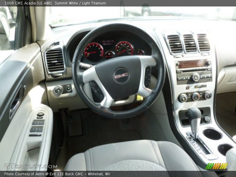 Summit White / Light Titanium 2008 GMC Acadia SLE AWD