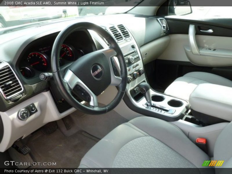 Summit White / Light Titanium 2008 GMC Acadia SLE AWD