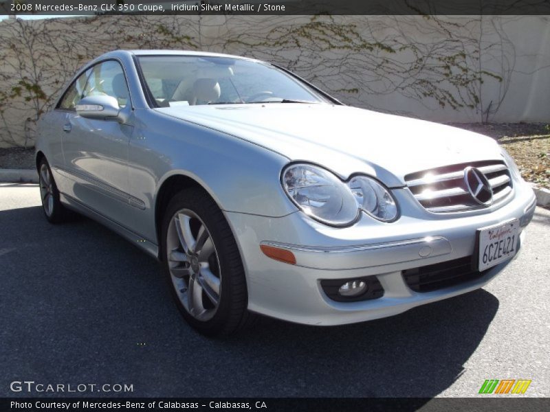 Iridium Silver Metallic / Stone 2008 Mercedes-Benz CLK 350 Coupe