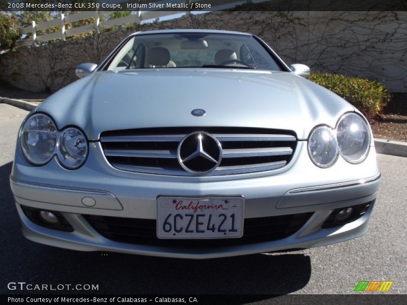 Iridium Silver Metallic / Stone 2008 Mercedes-Benz CLK 350 Coupe