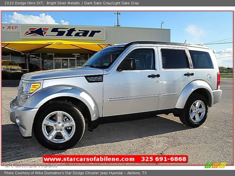 Bright Silver Metallic / Dark Slate Gray/Light Slate Gray 2010 Dodge Nitro SXT