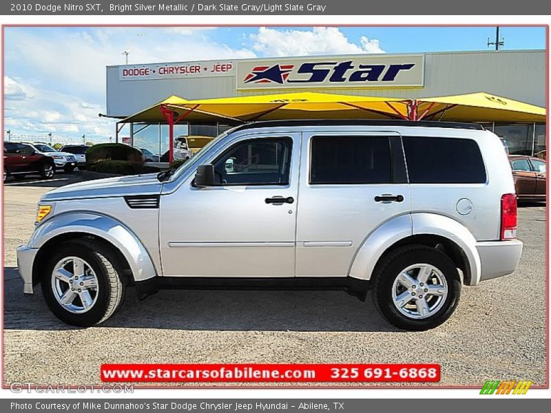 Bright Silver Metallic / Dark Slate Gray/Light Slate Gray 2010 Dodge Nitro SXT
