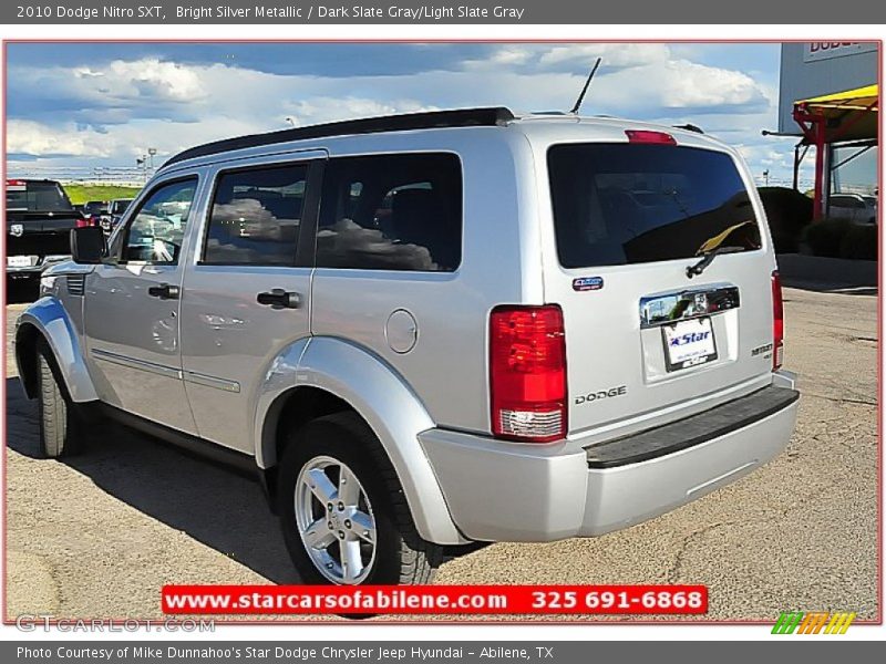 Bright Silver Metallic / Dark Slate Gray/Light Slate Gray 2010 Dodge Nitro SXT