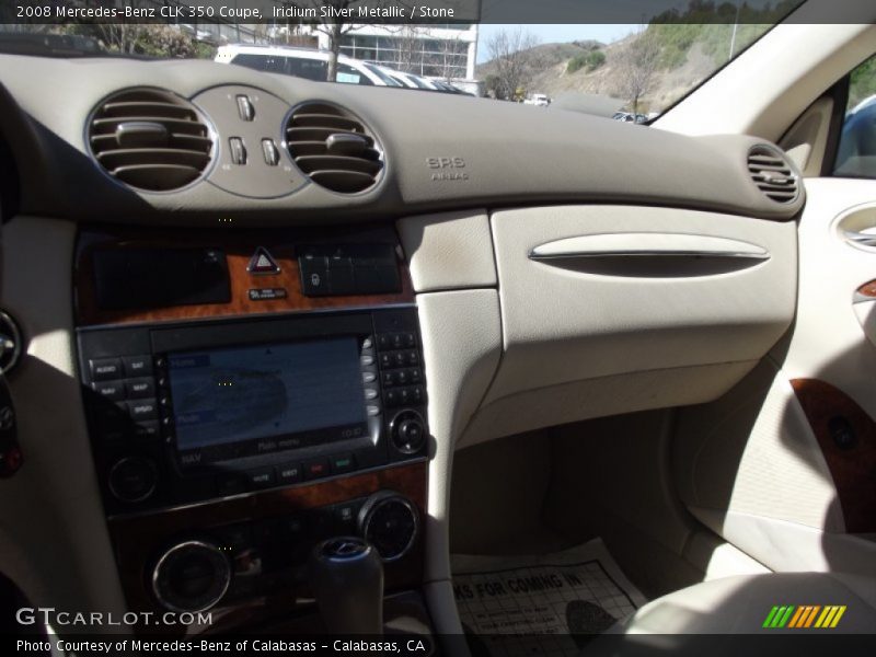 Iridium Silver Metallic / Stone 2008 Mercedes-Benz CLK 350 Coupe