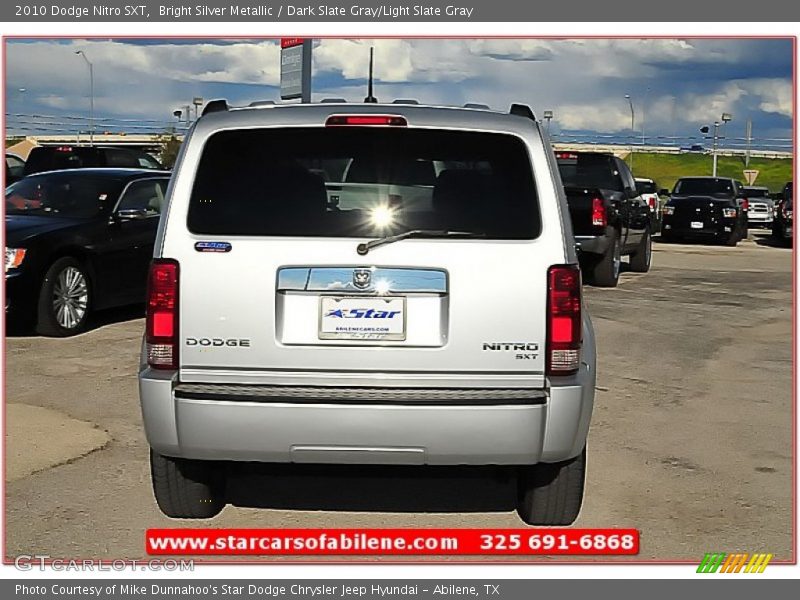 Bright Silver Metallic / Dark Slate Gray/Light Slate Gray 2010 Dodge Nitro SXT