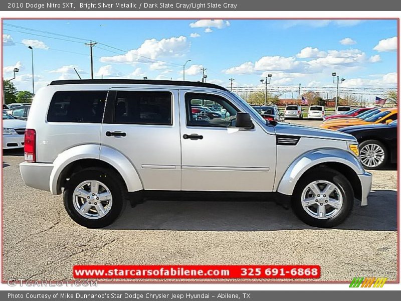 Bright Silver Metallic / Dark Slate Gray/Light Slate Gray 2010 Dodge Nitro SXT