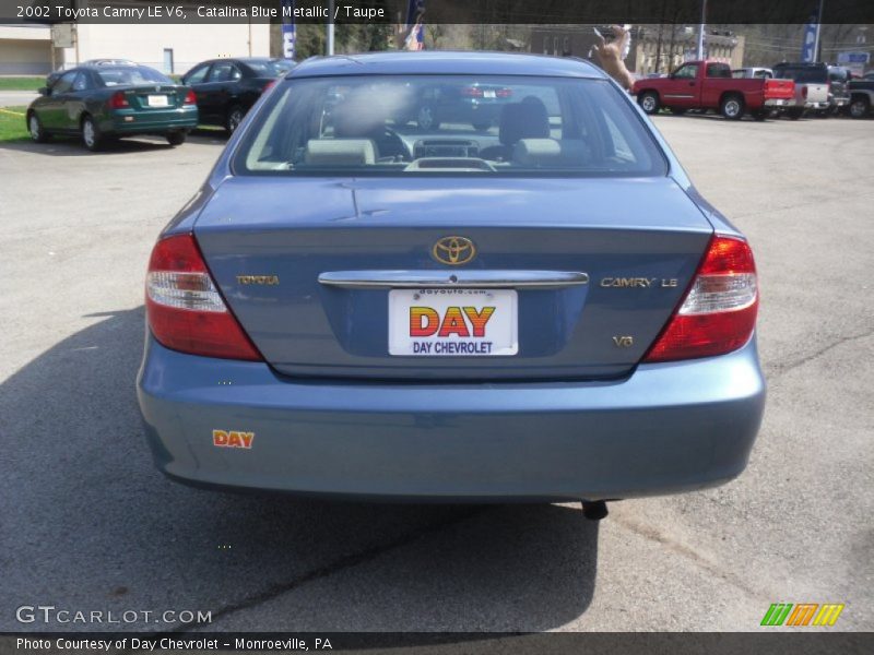 Catalina Blue Metallic / Taupe 2002 Toyota Camry LE V6