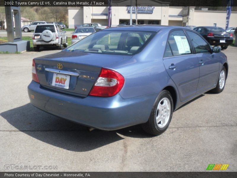 Catalina Blue Metallic / Taupe 2002 Toyota Camry LE V6