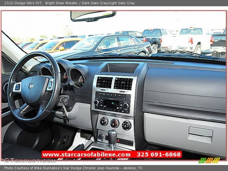 Bright Silver Metallic / Dark Slate Gray/Light Slate Gray 2010 Dodge Nitro SXT