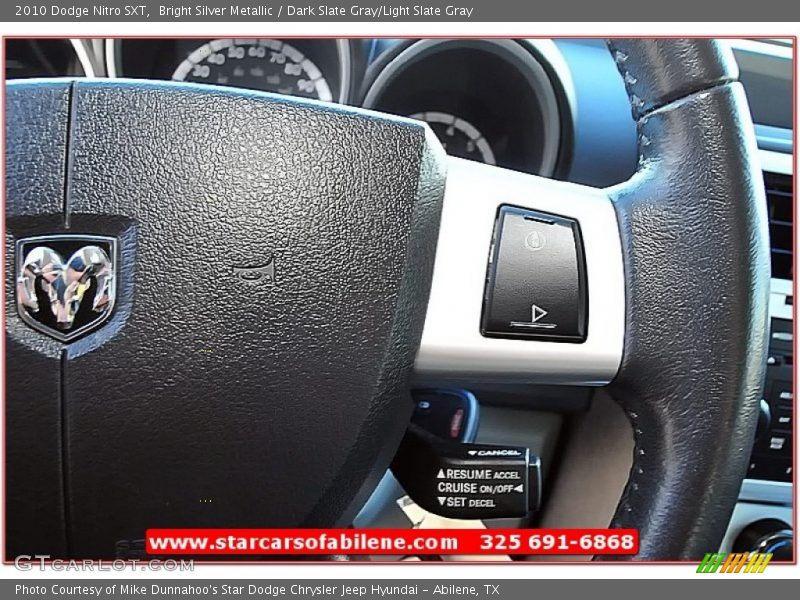 Bright Silver Metallic / Dark Slate Gray/Light Slate Gray 2010 Dodge Nitro SXT