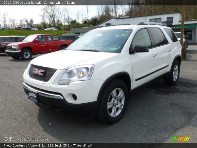 Summit White / Ebony 2010 GMC Acadia SL AWD