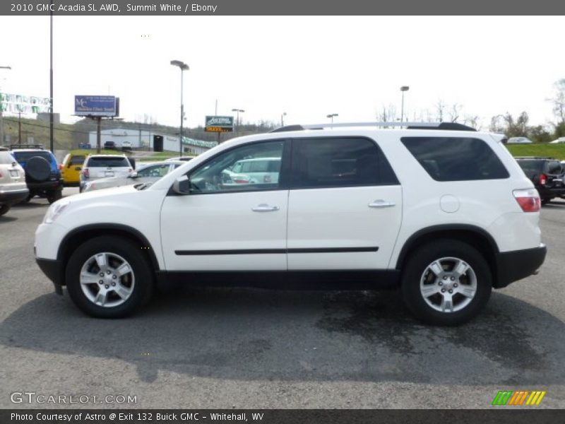 Summit White / Ebony 2010 GMC Acadia SL AWD