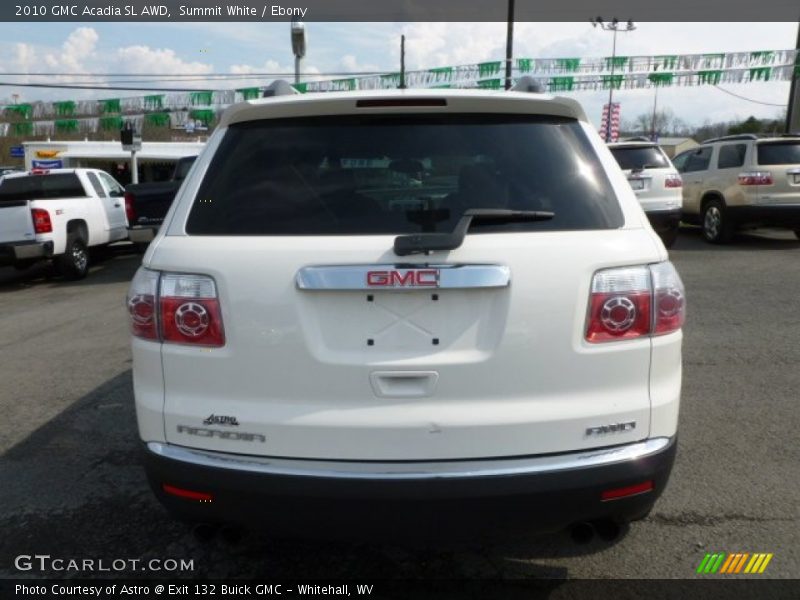 Summit White / Ebony 2010 GMC Acadia SL AWD