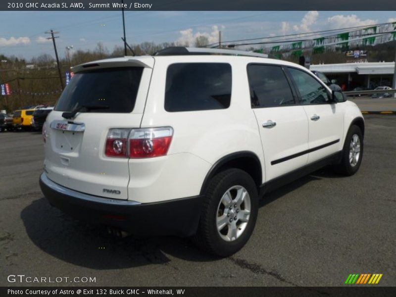 Summit White / Ebony 2010 GMC Acadia SL AWD