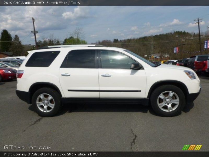 Summit White / Ebony 2010 GMC Acadia SL AWD