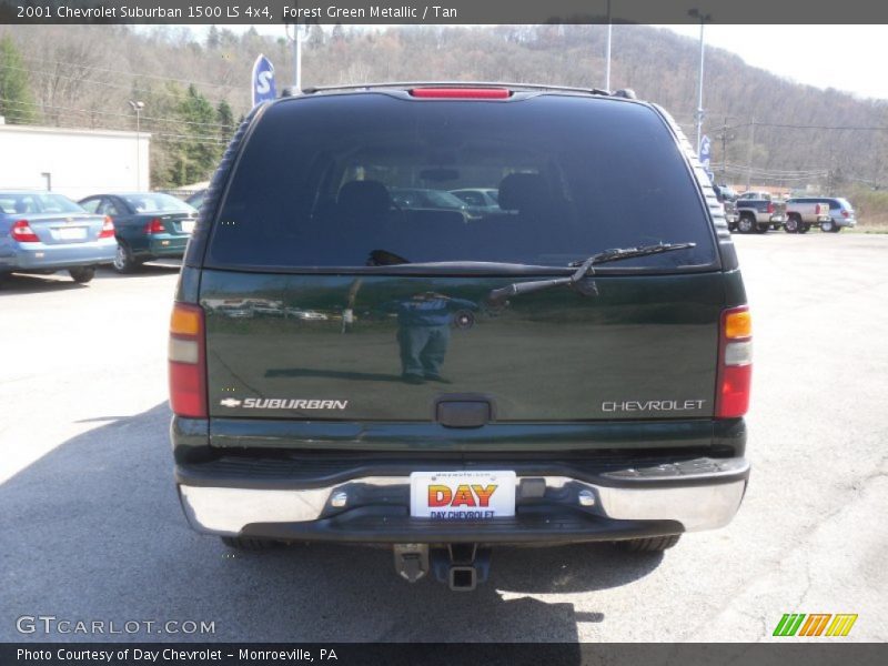 Forest Green Metallic / Tan 2001 Chevrolet Suburban 1500 LS 4x4