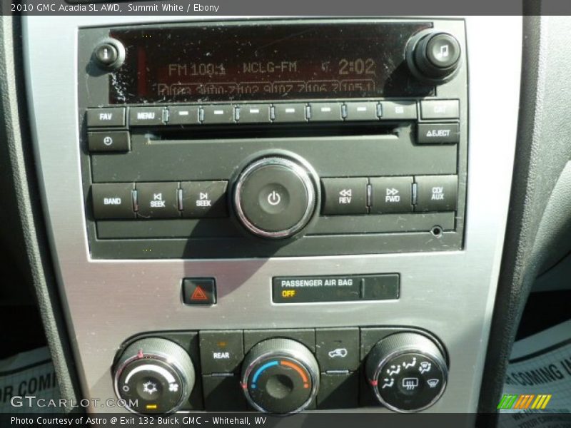 Summit White / Ebony 2010 GMC Acadia SL AWD