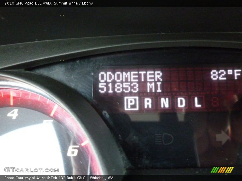 Summit White / Ebony 2010 GMC Acadia SL AWD