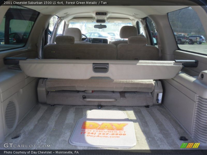 Forest Green Metallic / Tan 2001 Chevrolet Suburban 1500 LS 4x4