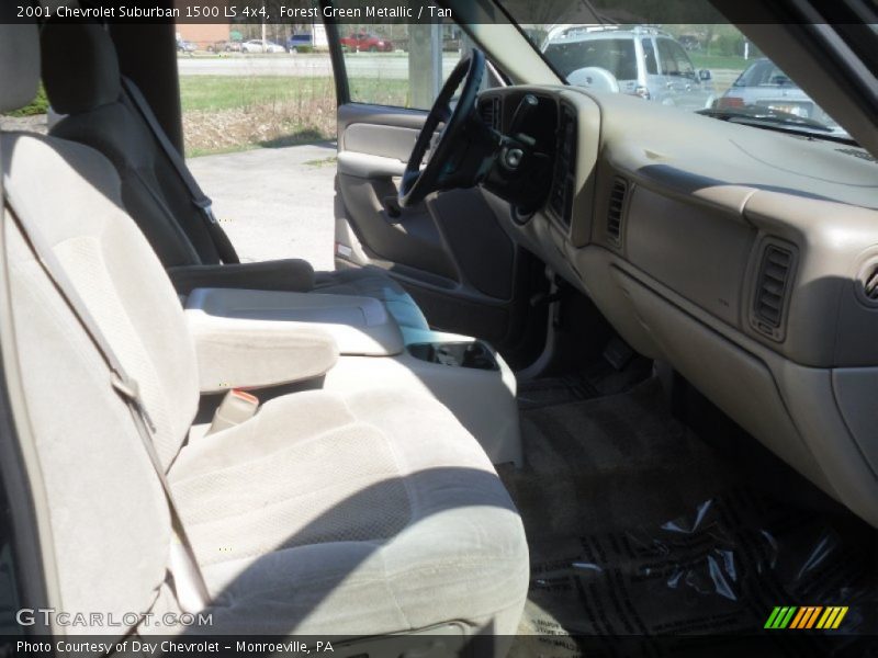 Forest Green Metallic / Tan 2001 Chevrolet Suburban 1500 LS 4x4