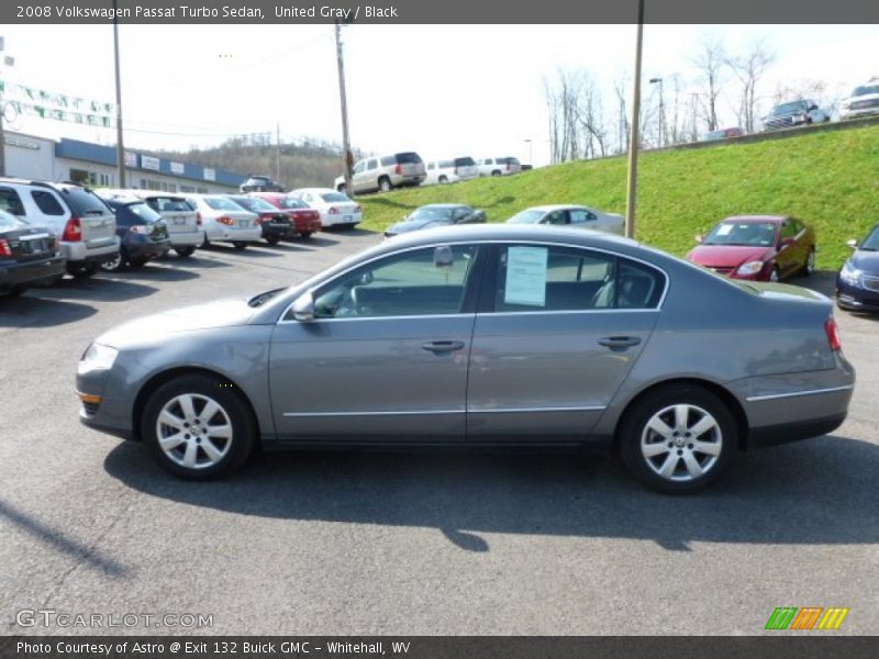 United Gray / Black 2008 Volkswagen Passat Turbo Sedan