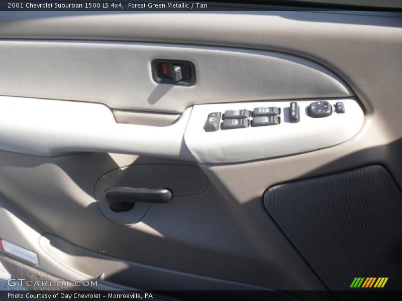 Forest Green Metallic / Tan 2001 Chevrolet Suburban 1500 LS 4x4