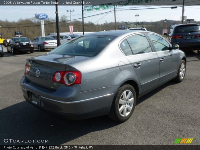 United Gray / Black 2008 Volkswagen Passat Turbo Sedan