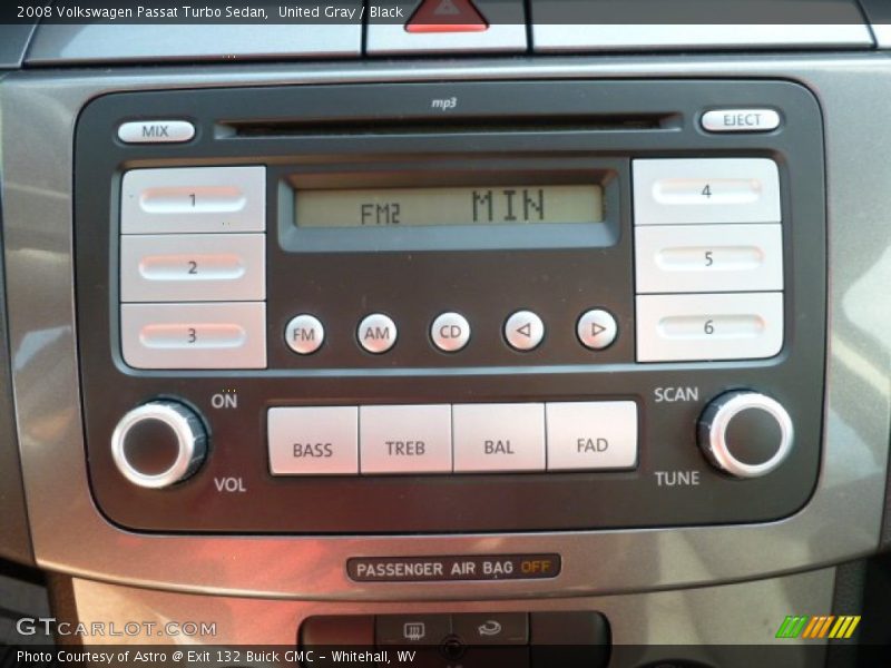 United Gray / Black 2008 Volkswagen Passat Turbo Sedan