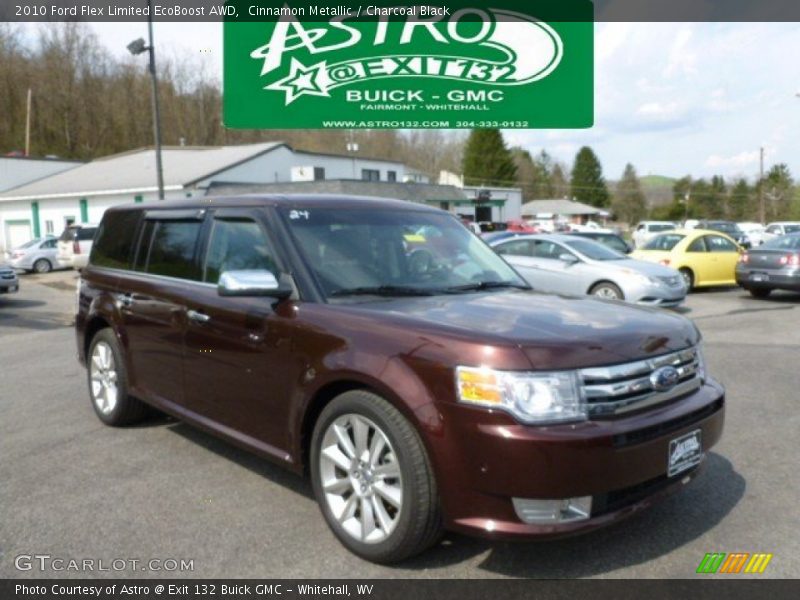 Cinnamon Metallic / Charcoal Black 2010 Ford Flex Limited EcoBoost AWD