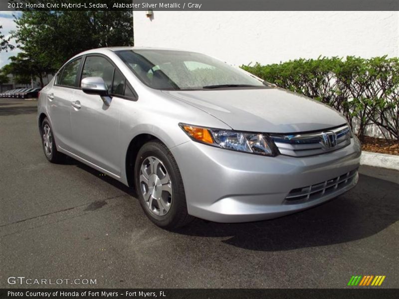 Front 3/4 View of 2012 Civic Hybrid-L Sedan