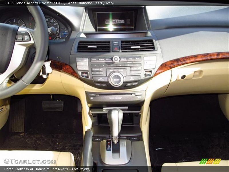 White Diamond Pearl / Ivory 2012 Honda Accord Crosstour EX-L