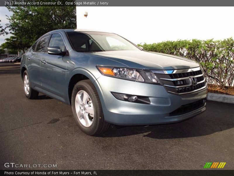 Opal Sage Metallic / Ivory 2012 Honda Accord Crosstour EX