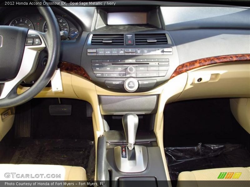 Opal Sage Metallic / Ivory 2012 Honda Accord Crosstour EX