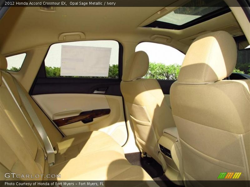 Opal Sage Metallic / Ivory 2012 Honda Accord Crosstour EX