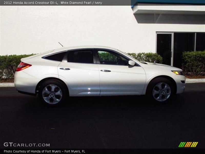 White Diamond Pearl / Ivory 2012 Honda Accord Crosstour EX-L