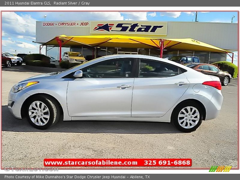 Radiant Silver / Gray 2011 Hyundai Elantra GLS