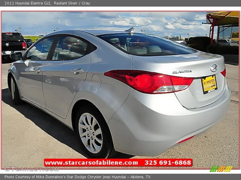 Radiant Silver / Gray 2011 Hyundai Elantra GLS