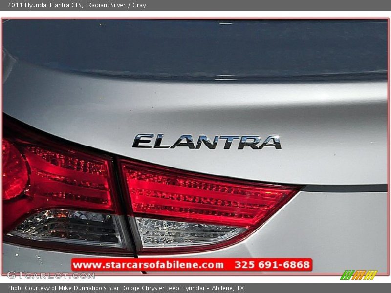 Radiant Silver / Gray 2011 Hyundai Elantra GLS