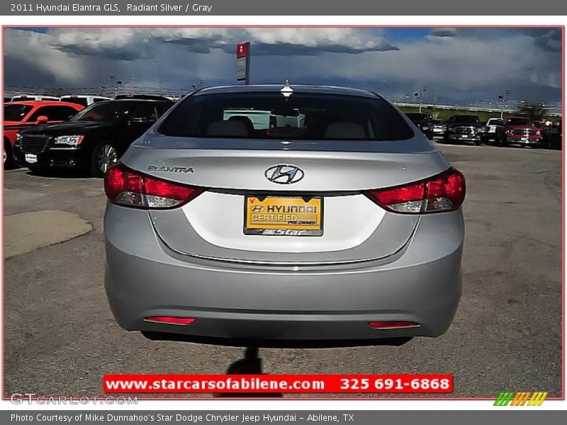 Radiant Silver / Gray 2011 Hyundai Elantra GLS