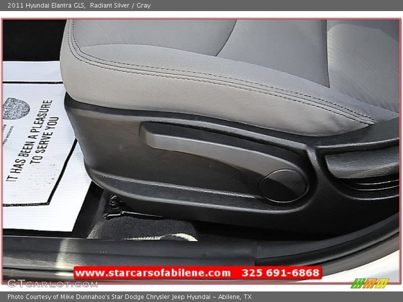 Radiant Silver / Gray 2011 Hyundai Elantra GLS