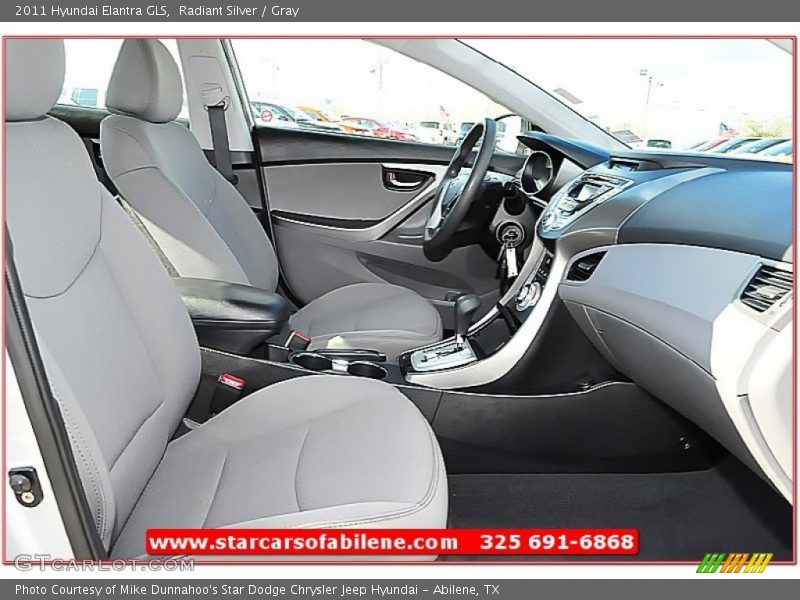 Radiant Silver / Gray 2011 Hyundai Elantra GLS