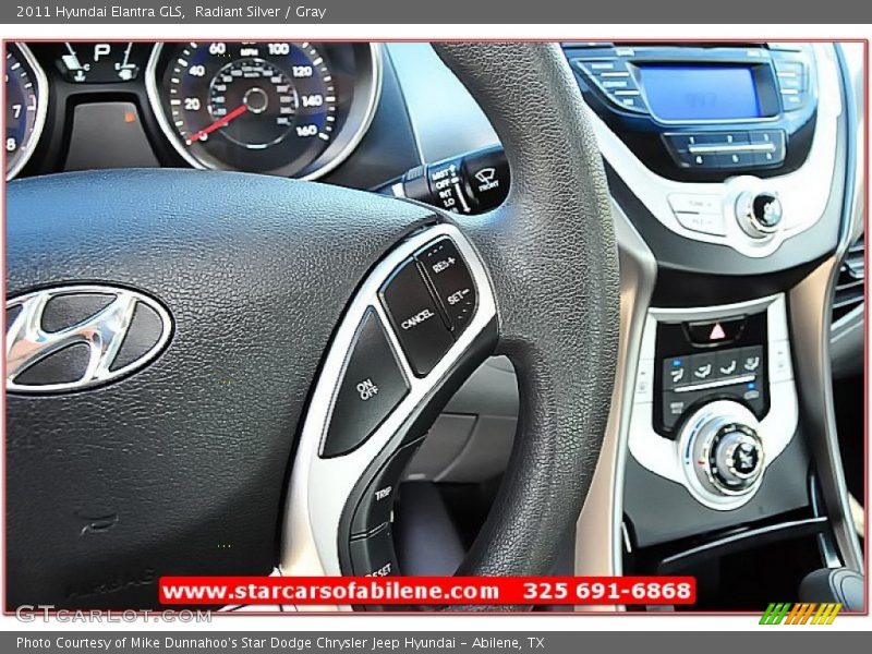 Radiant Silver / Gray 2011 Hyundai Elantra GLS