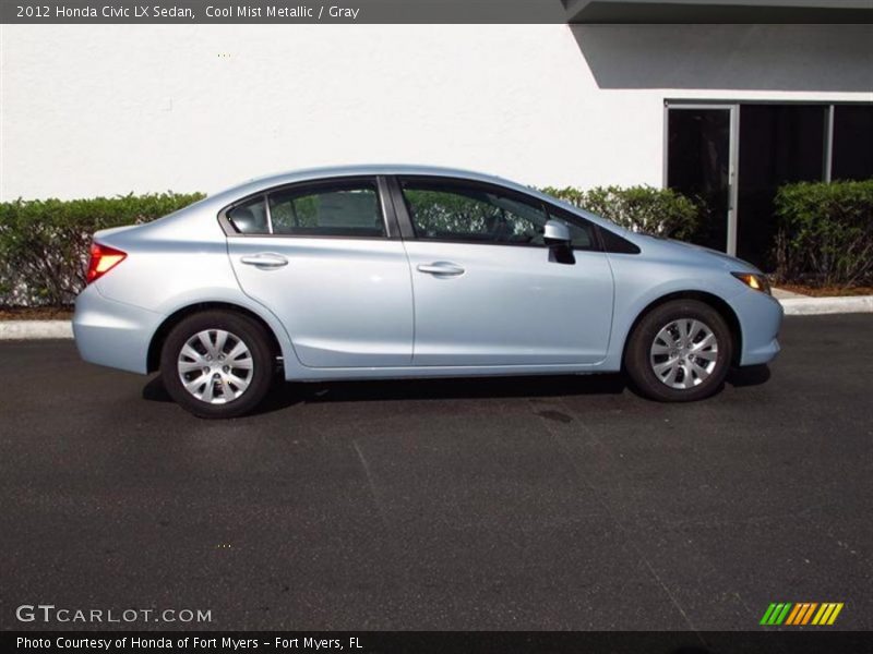 Cool Mist Metallic / Gray 2012 Honda Civic LX Sedan