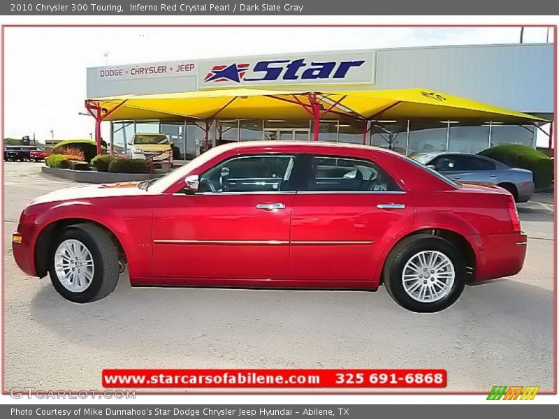 Inferno Red Crystal Pearl / Dark Slate Gray 2010 Chrysler 300 Touring