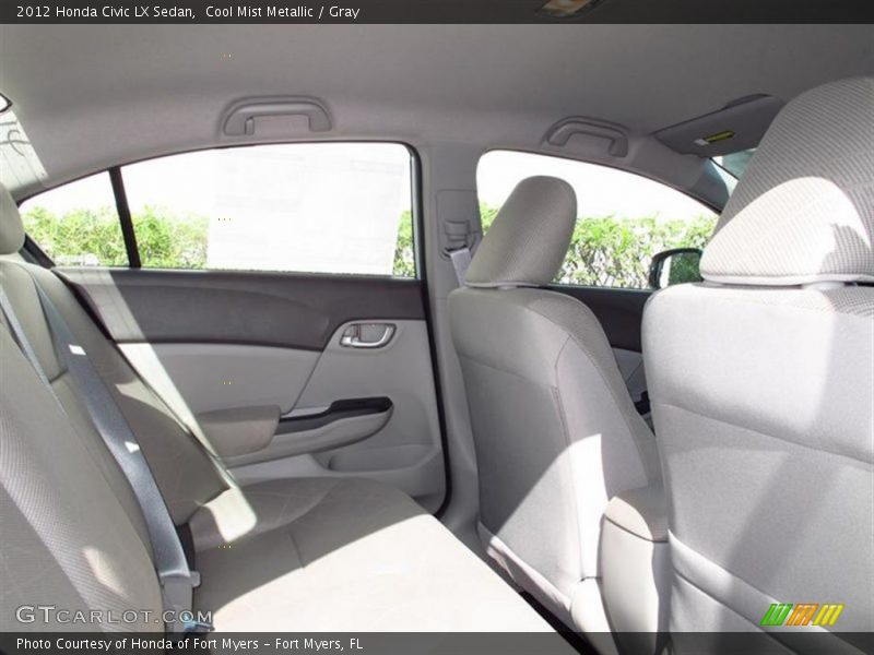 Cool Mist Metallic / Gray 2012 Honda Civic LX Sedan