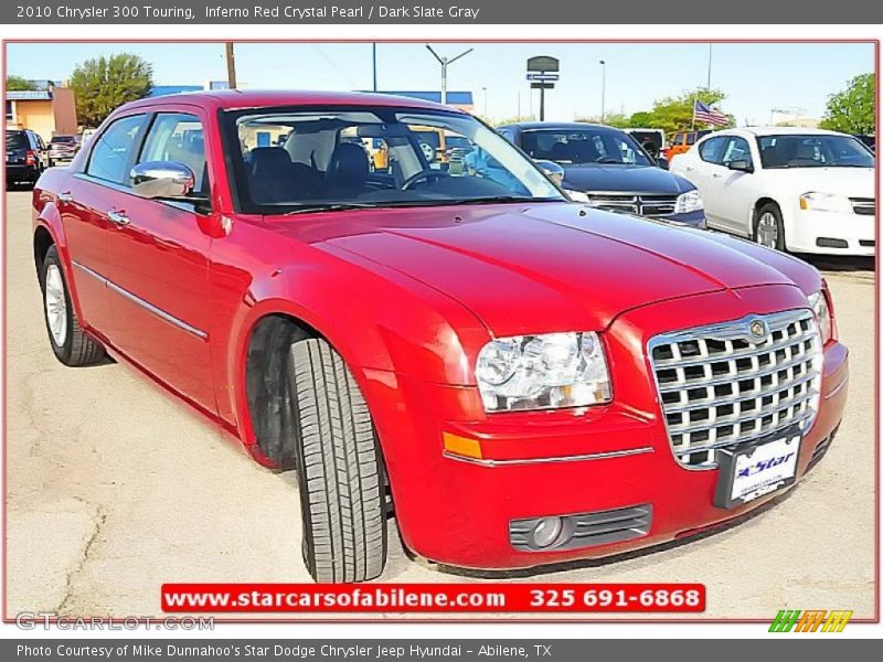 Inferno Red Crystal Pearl / Dark Slate Gray 2010 Chrysler 300 Touring