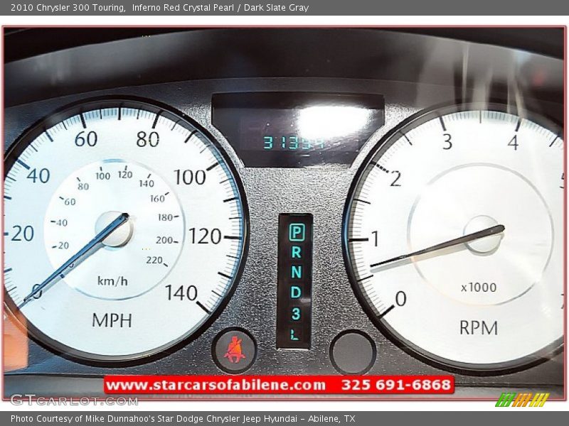 Inferno Red Crystal Pearl / Dark Slate Gray 2010 Chrysler 300 Touring